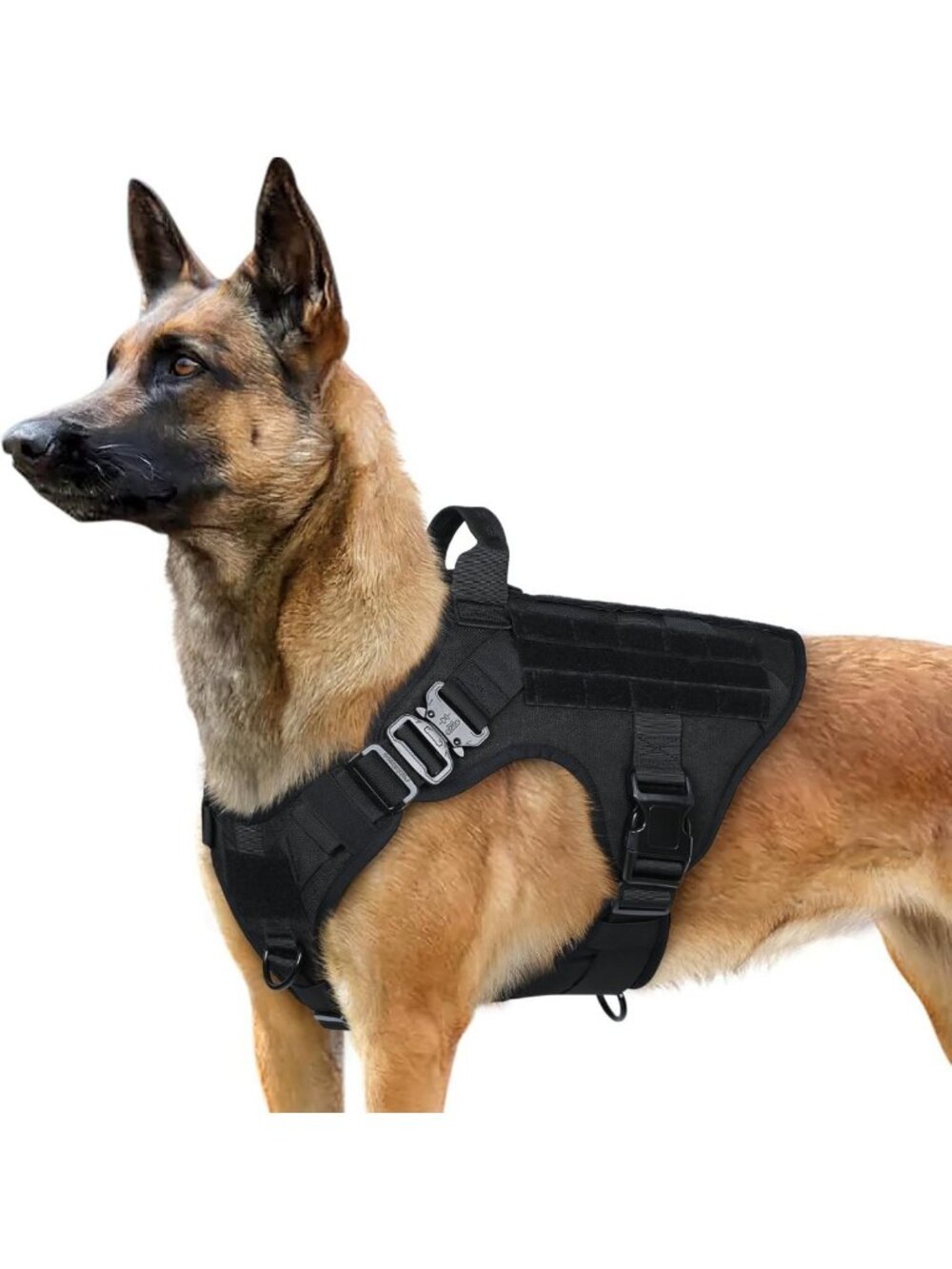 Heavy Duty Tactical Dog Harness for Large Breeds | No Pull Military Vest
